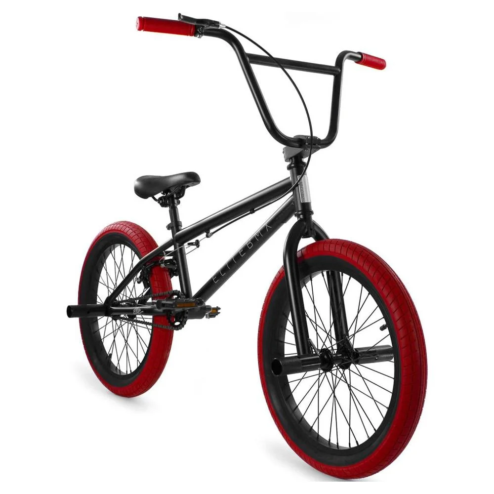 Elite BMX Bike Stealth 20 In., Black and Red - Radiant Selections