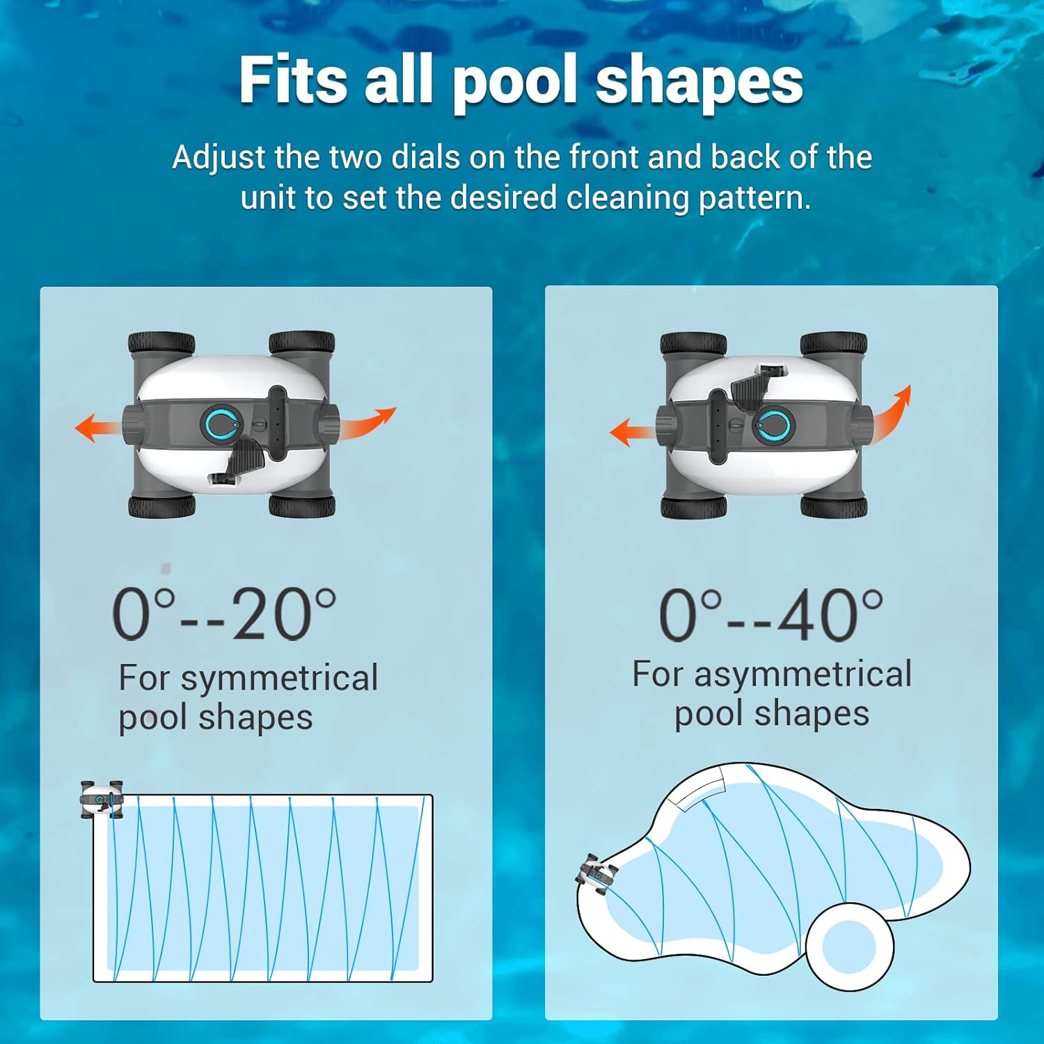 AIPER Cordless Robotic Pool Cleaner, Pool Vacuum with Upgraded Dual-Drive Motors, Self-Parking Technology