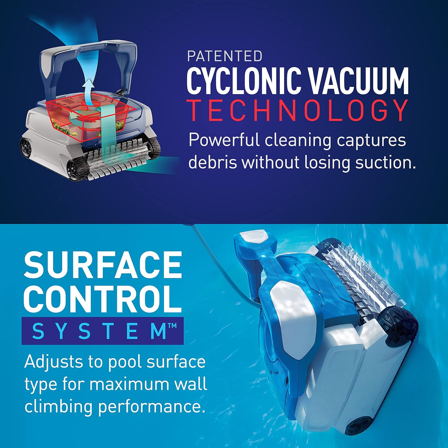 Polaris 8050 Sport Robotic Pool Cleaner, Automatic Vacuum for InGround Pools up to 40ft