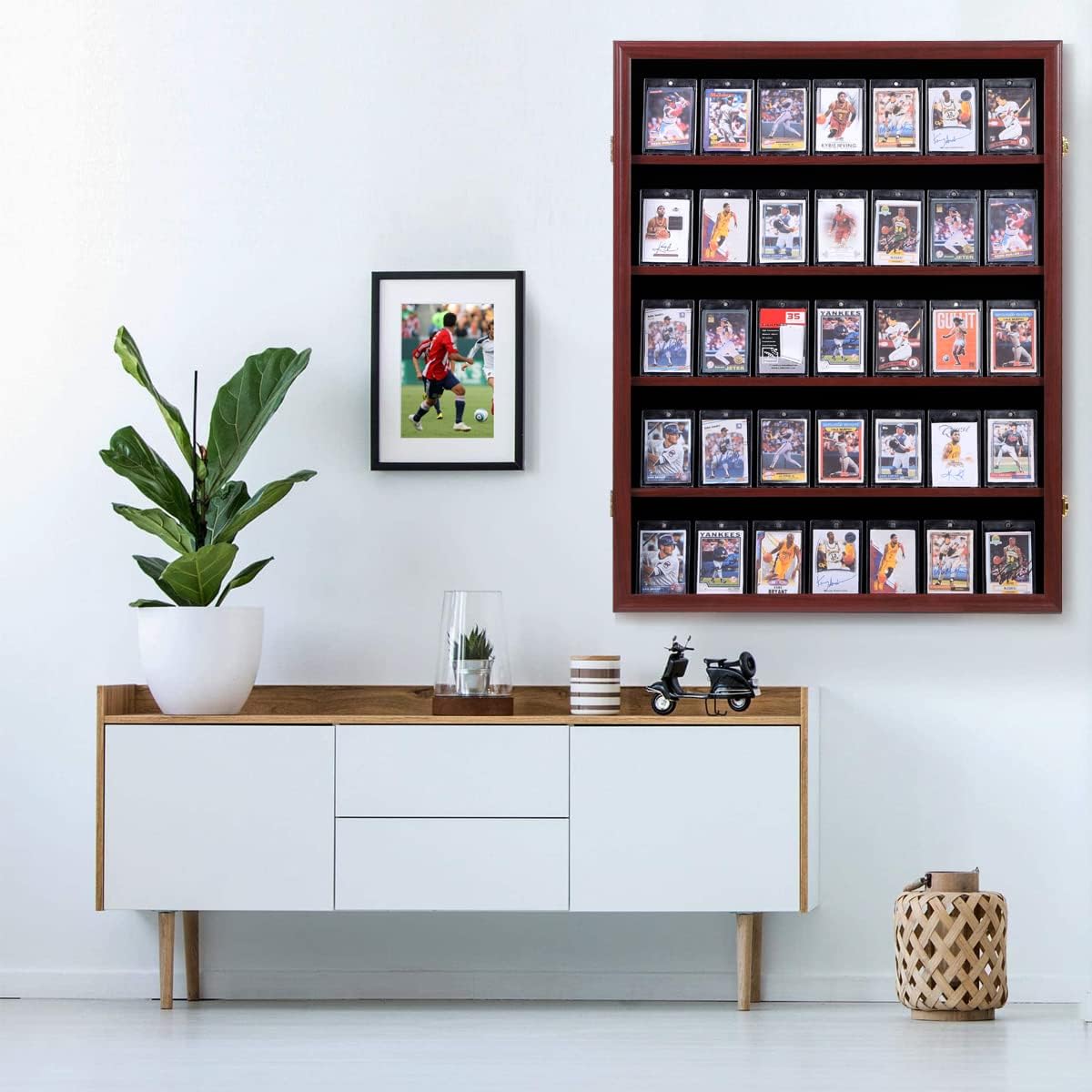 35 Graded Sports Card Display Case