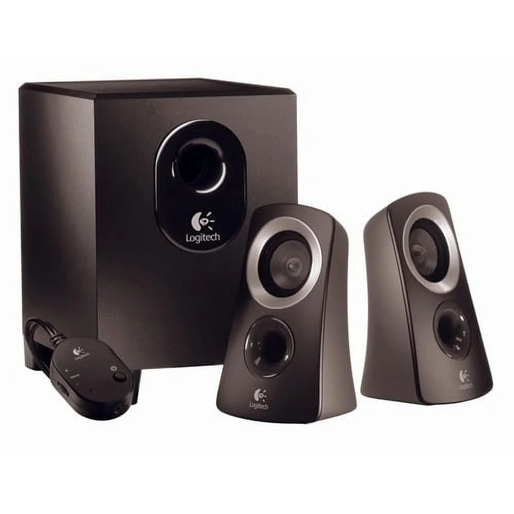 Logitech Z313 2.1 Multimedia Speaker System with Subwoofer, Full Range Audio, 50 Watts Peak Power, Strong Bass, 3.5mm Audio Inputs