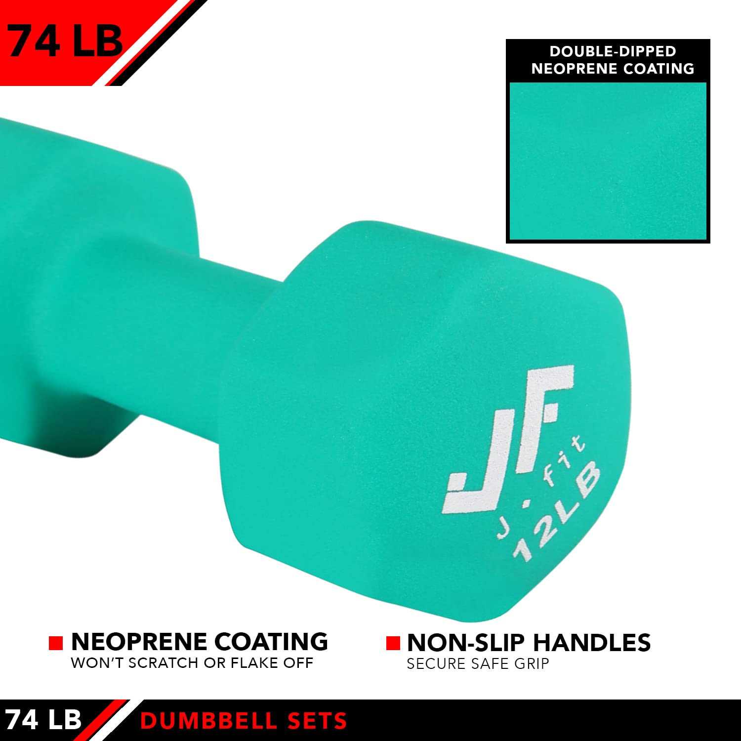 Jfit Dumbbell Set w/ Rack - Sports Supplies Online Store