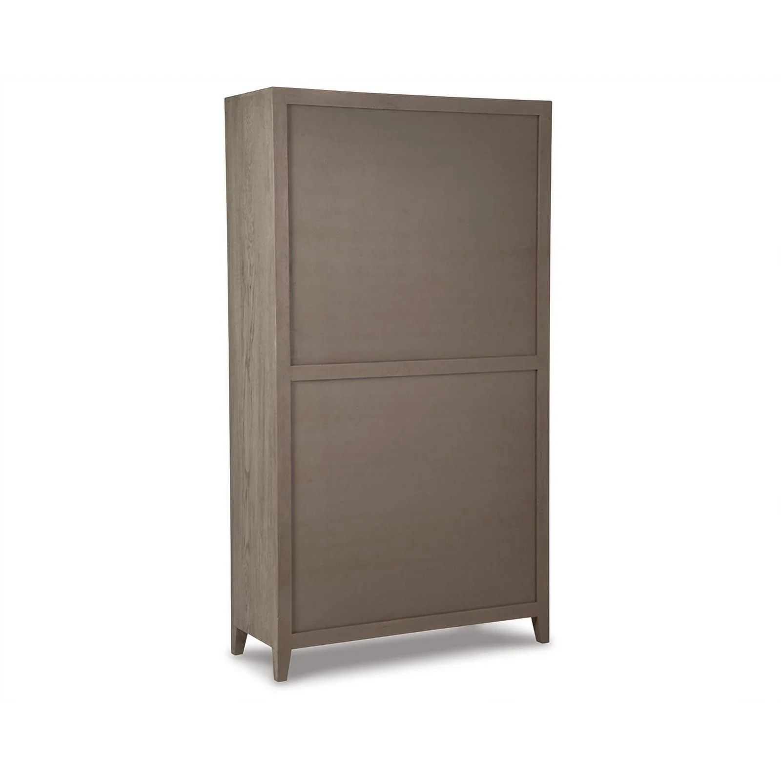 Ashley Furniture Dalenville 2-Door Wood Accent Cabinet in Antiqued Light Gray
