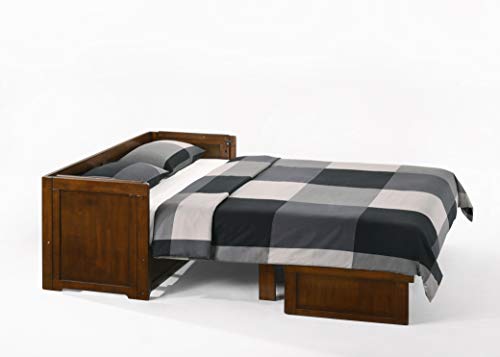 NIGHT & DAY Furniture Murphy Cube Cabinet Bed (White, Queen)