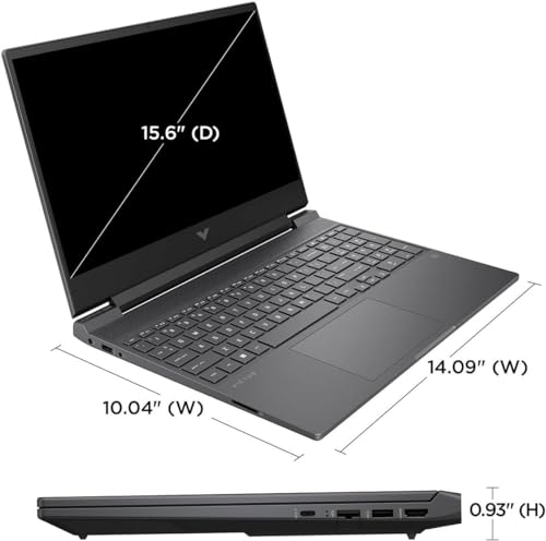 HP Victus 15.6" 144Hz FHD Gaming Laptop,AMD Ryzen 5 7535HS,16GB DDR5 RAM,512GB SSD,AMD Radeon RX 6550M,Beats RTX 2050,Backlit Keyboard,Windows11 Pro