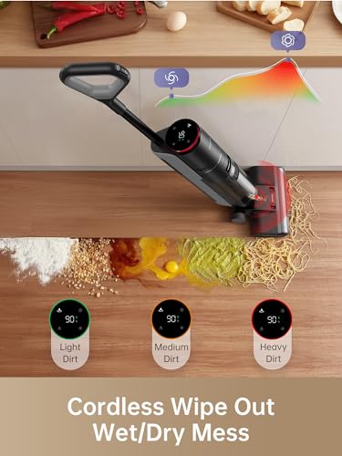 DREAME H12 PRO Wet Dry Vacuum Cleaner, Cordless Vacuum Mop All in One, Smart Floor Cleaner for Hard Floor