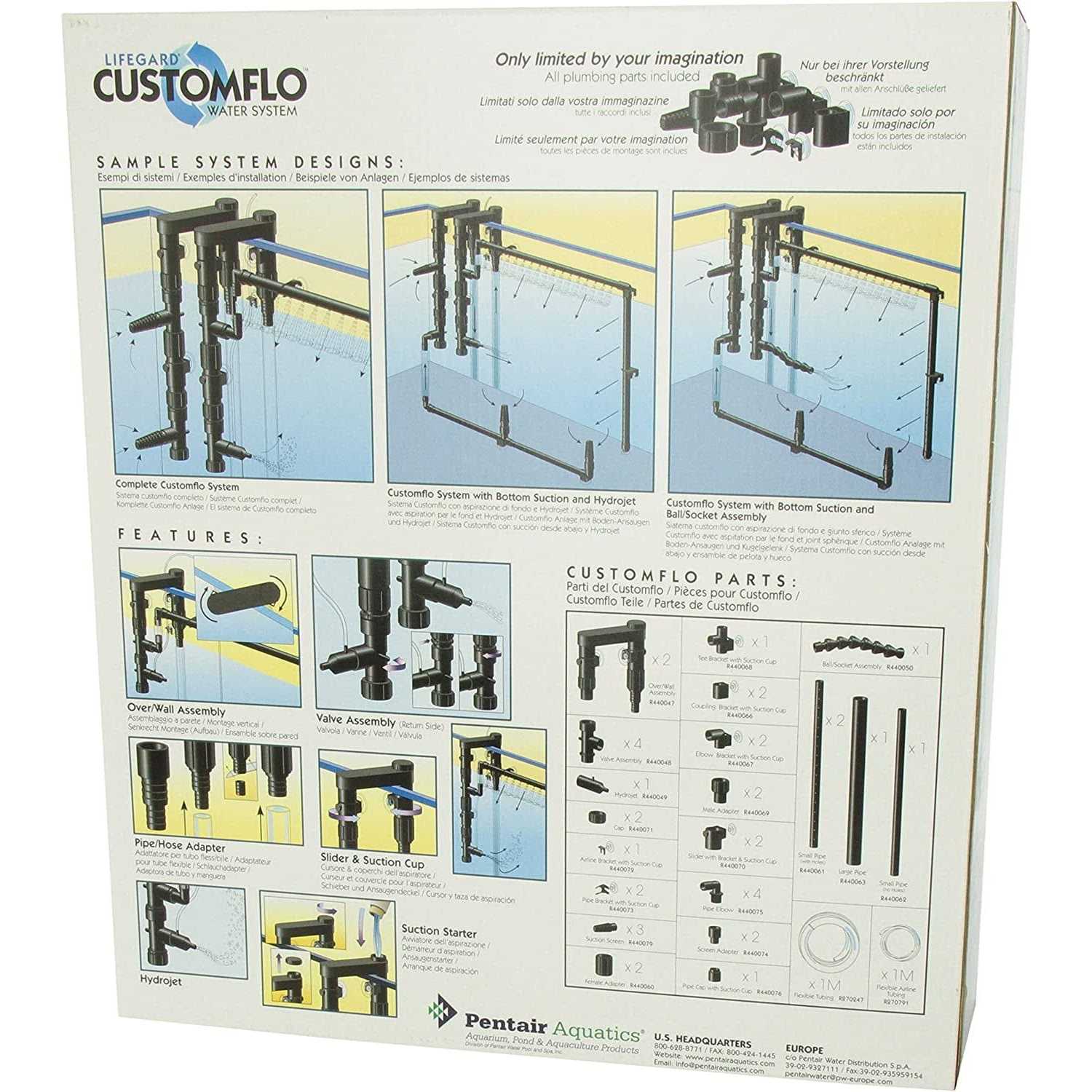 Lifegard Aquatics Customflo Water System Complete Kit