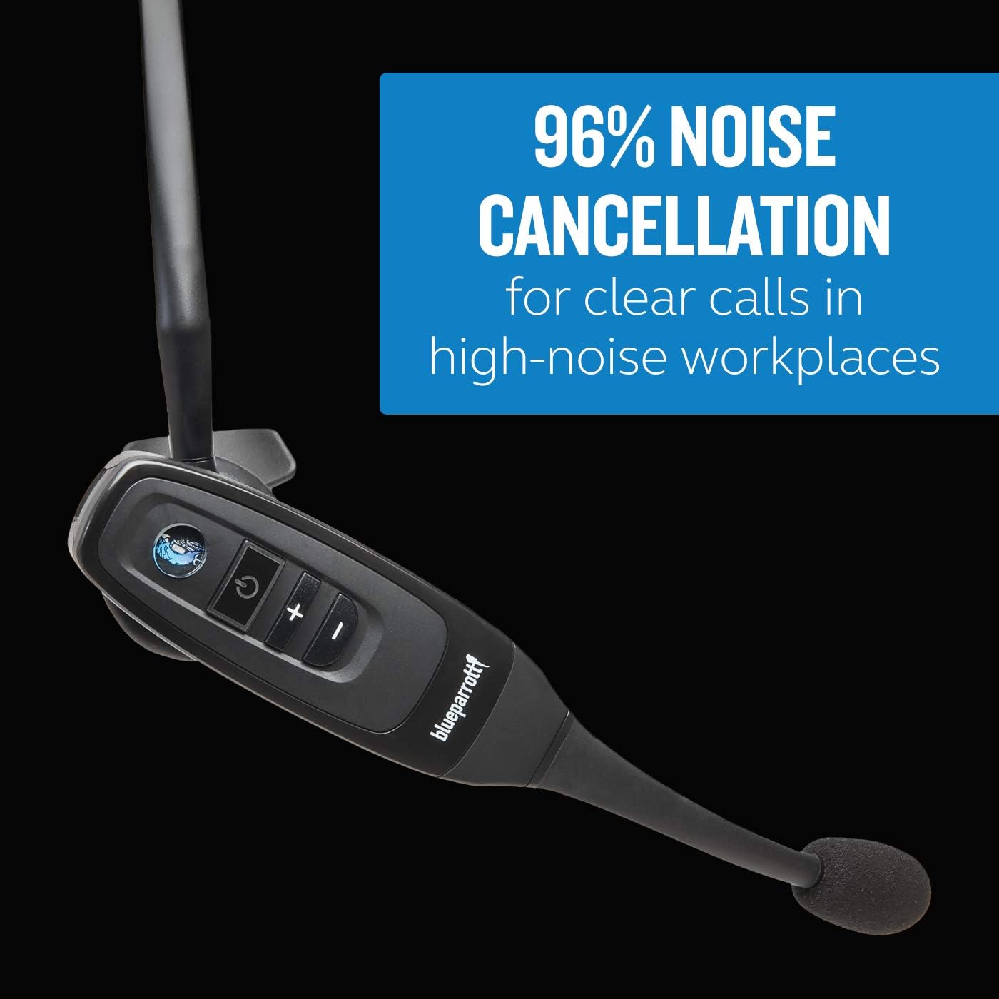 BlueParrott C400-XT Voice-Controlled Bluetooth Headset &ndash; Industry Leading Sound with Long Wireless Range, Noise-Cancelling