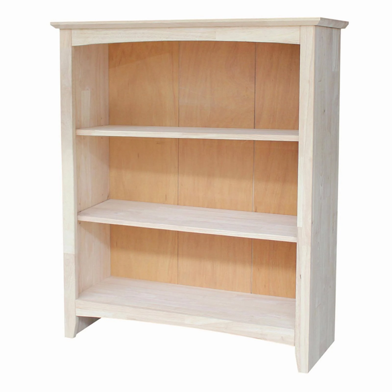 International Concepts Shaker Bookcase, Natural, 72x22