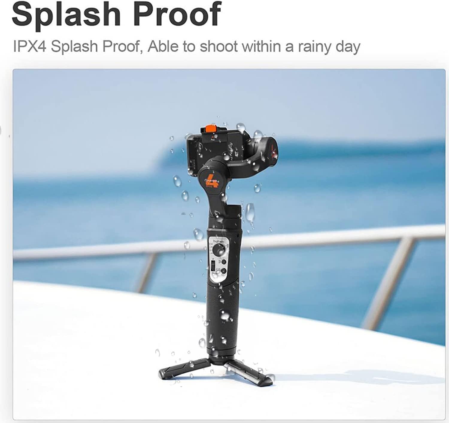 hohem iSteady Pro 4 3-Axis Gimbal Stabilizer for Gopro 10/9 8/7/6/5/4, for Osmo Action and Other Action Cameras - Support Bluetooth & Cable Control