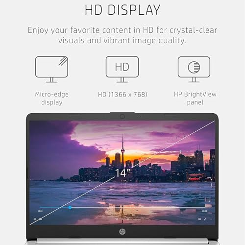 HP 14 Ultrabook • Limited Edition with Microsoft 365 • Intel 4-Core CPU • 16GB RAM • 1.6TB Storage (128GB OnBoard withHP 512GB P500 Portable SSD +