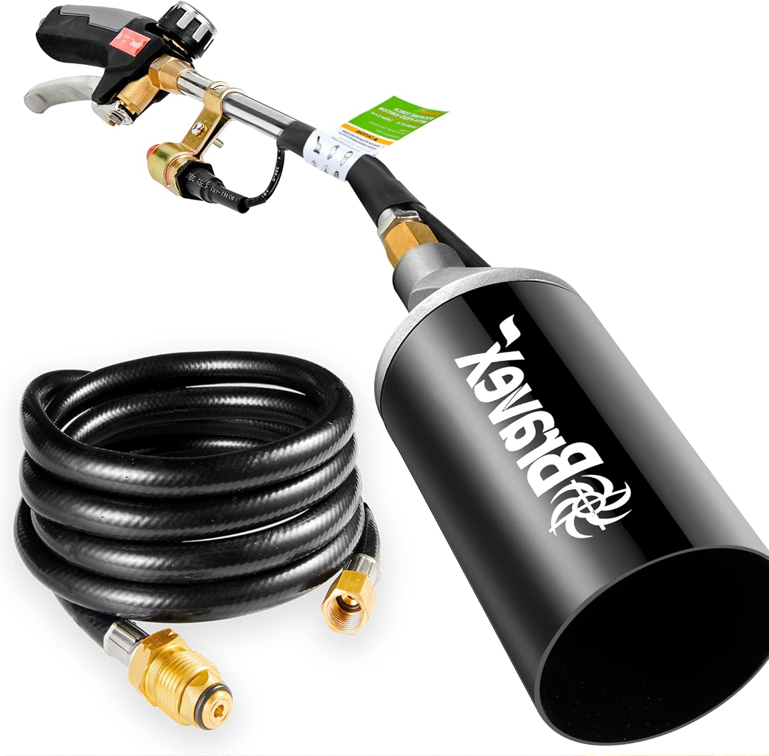 Bravex Propane Torch Weed Burner Torch Heavy Duty with Piezo Ignition High Output 500,000 BTU