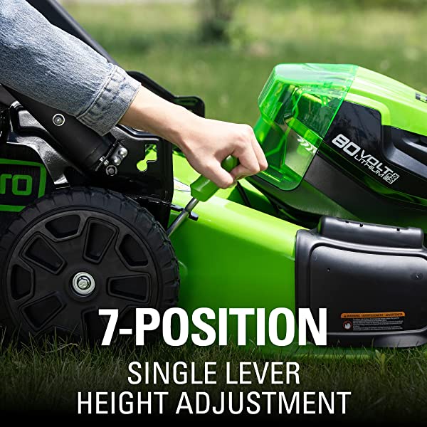 Greenworks Pro 80V 21 inch Cordless Push Lawn Mower, Includes Two 2Ah Batteries and Charger, GLM801601 (2) 2Ah Batteries Push