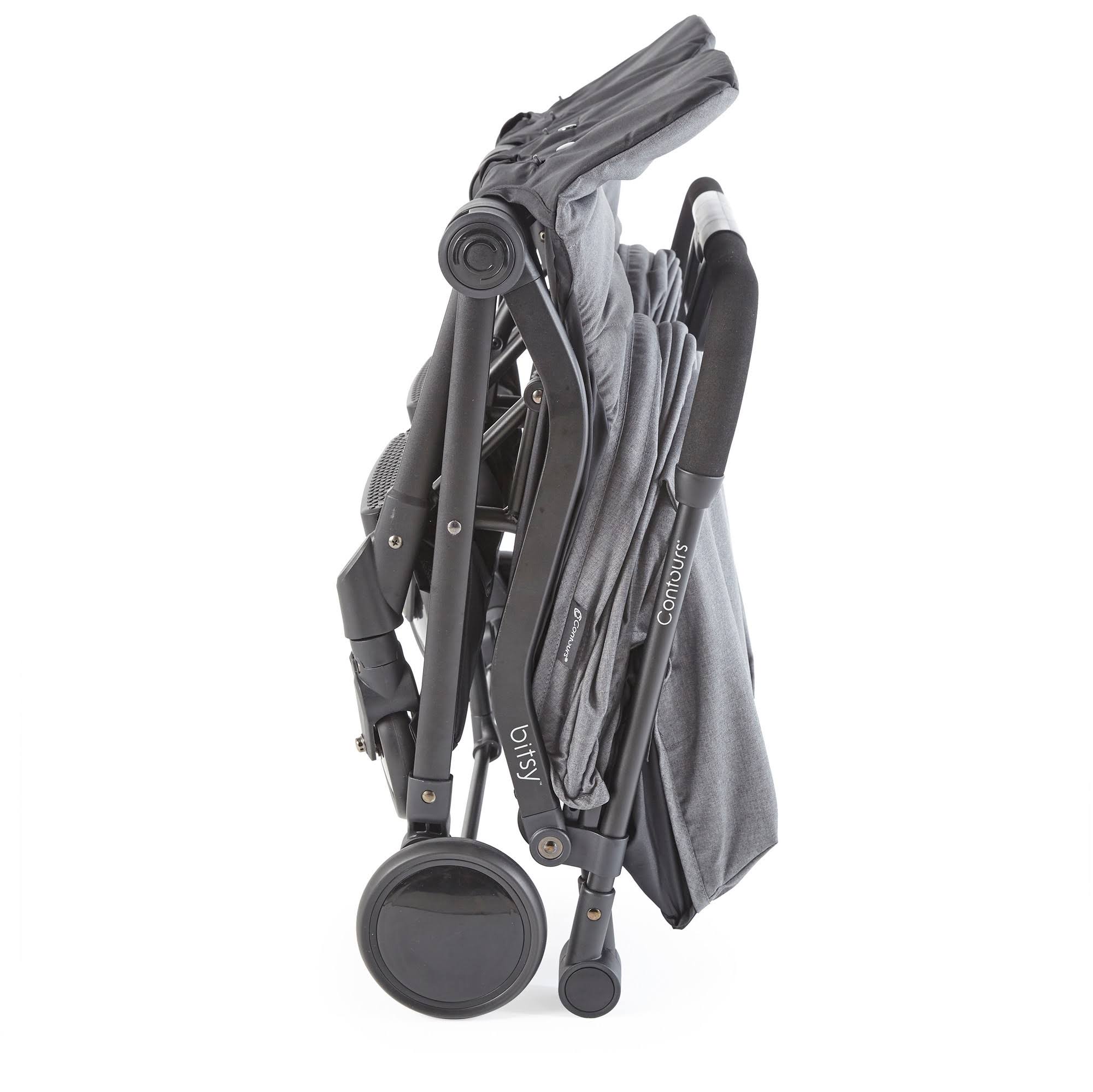 Contours Bitsy Double Stroller - Gray