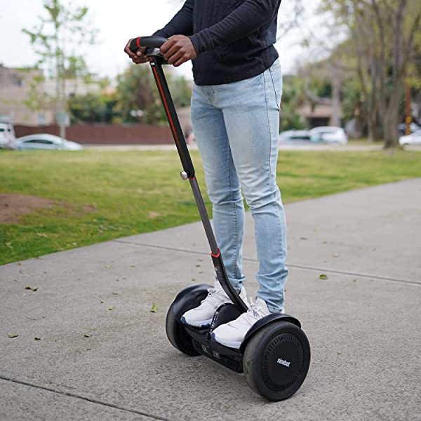 Segway Ninebot S and S-Max Smart Self-Balancing Electric Scooter with LED Light, Powerful and Portable, Compatible with Gokart kit Ninebot S, Black