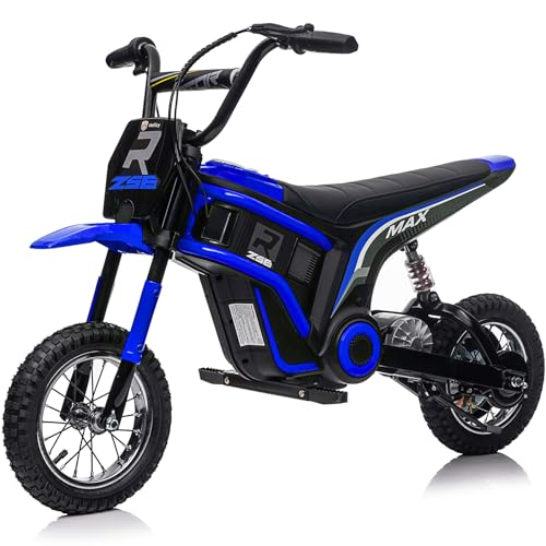 24V Kids Dirt Bike with 350W Motor, 14.29MPH Max Off-Road Bike, Kids Electric Motorcycle with Superior Suspension
