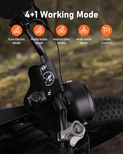 Electric Bike for Adults,Peak 1000W/1500W Motor,20/28MPH 55-150Mile ebikes for Adults with 10.4AH/13AH/26AH Battery