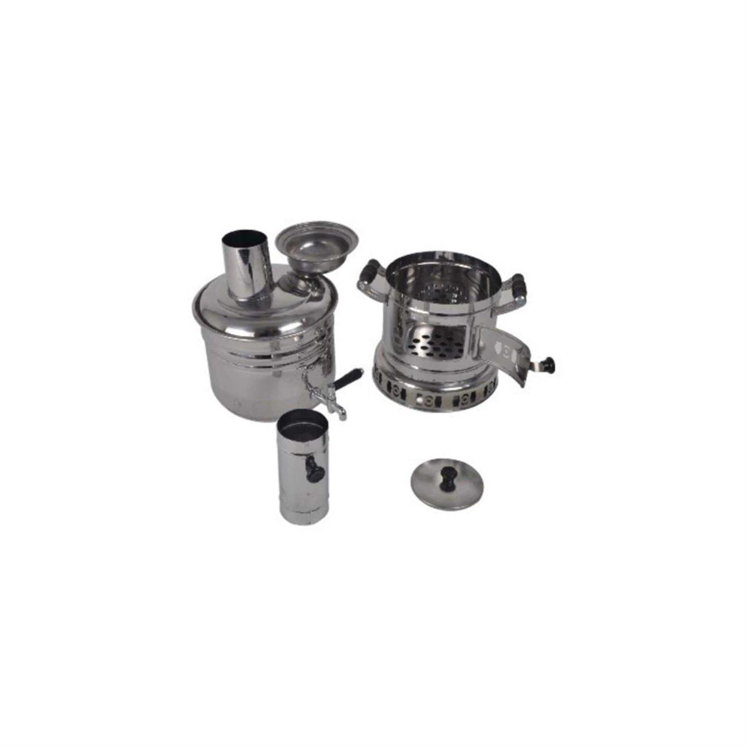 Tubibu Samovar Free Energy Water Heater 4L /150 Oz Semaver Samavar Boat Camping Hiking Hunting Yachting Tea Kettle - Sports Supplies Online Store