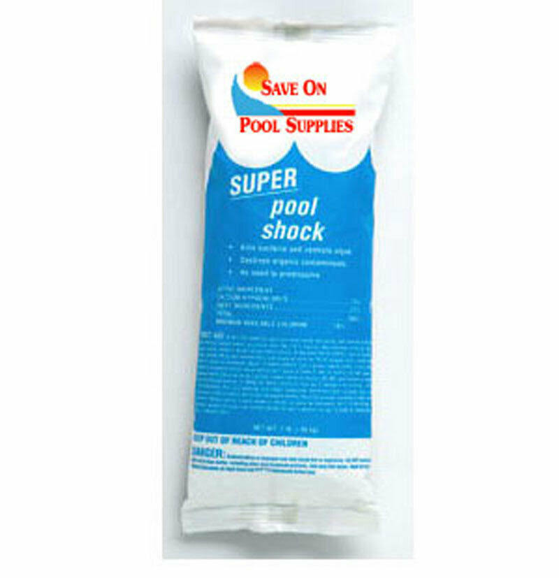 73% Calcium Hypochlorite Super Pool Shock 12 x 1 lb Bags