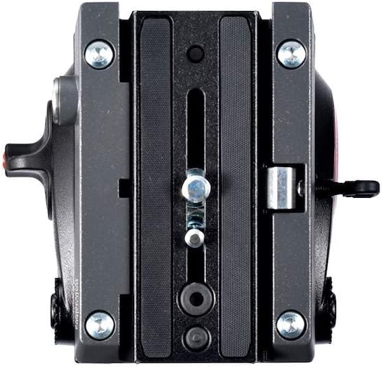 Manfrotto MVH500AH, Lightweight Fluid Video Head with Flat Base, Sliding Plate for Rapid Camera Connection, Supports Multiple Tripods