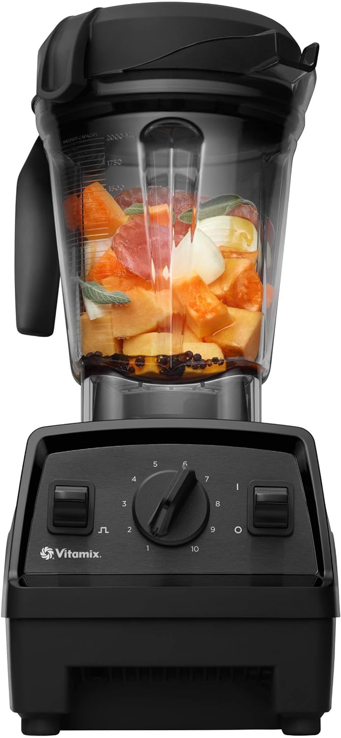Vitamix Explorian Blender, Professional-Grade, 64 oz. Low-Profile Container, Black - 65542 (Renewed Premium) - Smart Home Appliances