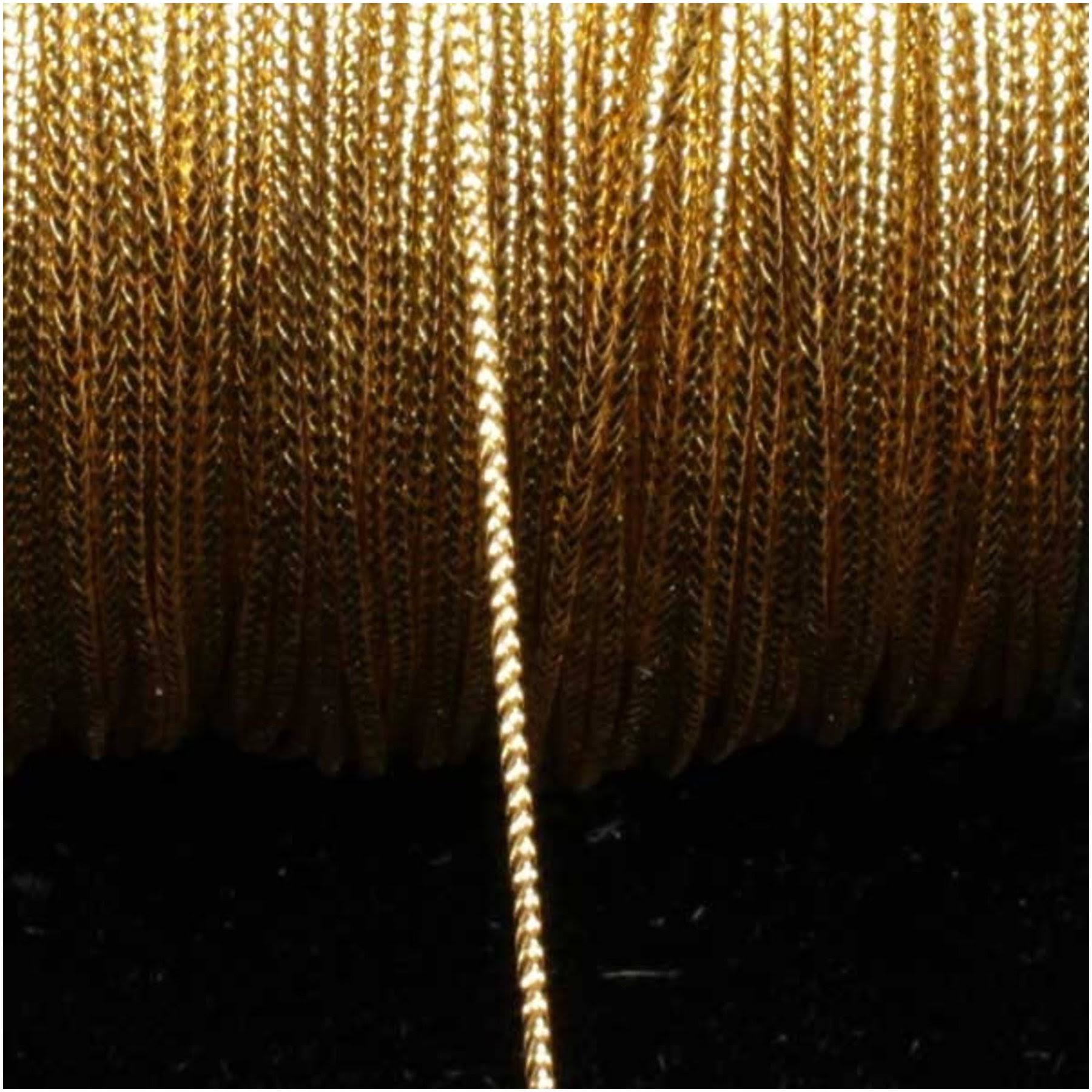 Metallic Gold Braided Cord 1mm x 436 Yards
