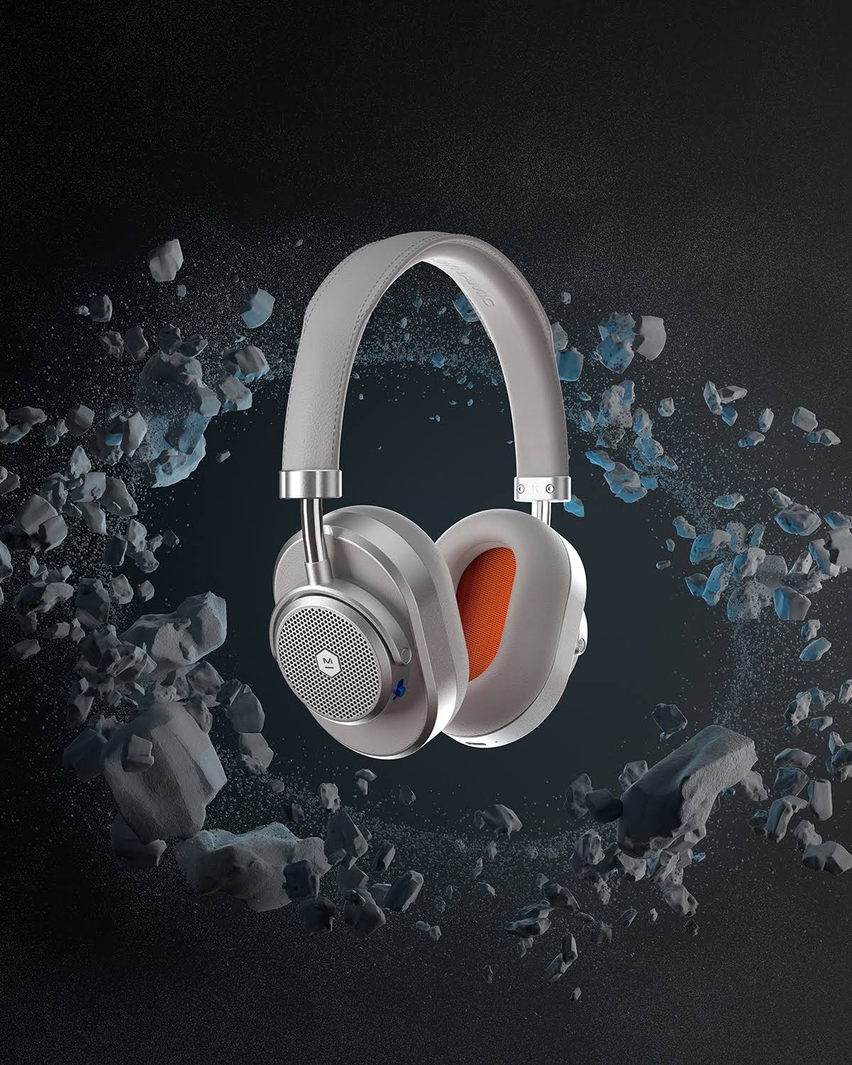 Master u0026 Dynamic MW65 Active Noise-Cancelling (ANC) Wireless Headphones – Bluetooth Over-Ear Headphones with Mic