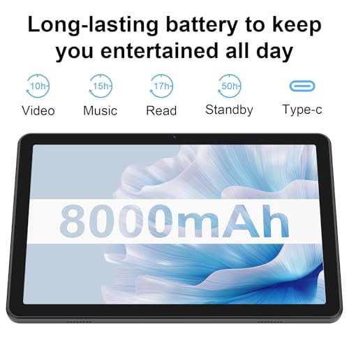 2025 Android 15 tablet,11-inch,Android tablet: Face unlock, 6+6GB+128GB+1TB expandable, octa-core processor, 8000mAh battery with 18W fast charging