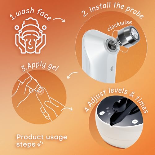 MLAY Professional RF Beauty Machine, Radio Frequency Face Machine with 2 Probes, at Home Radio Frequency Skin Tightening for Lifting