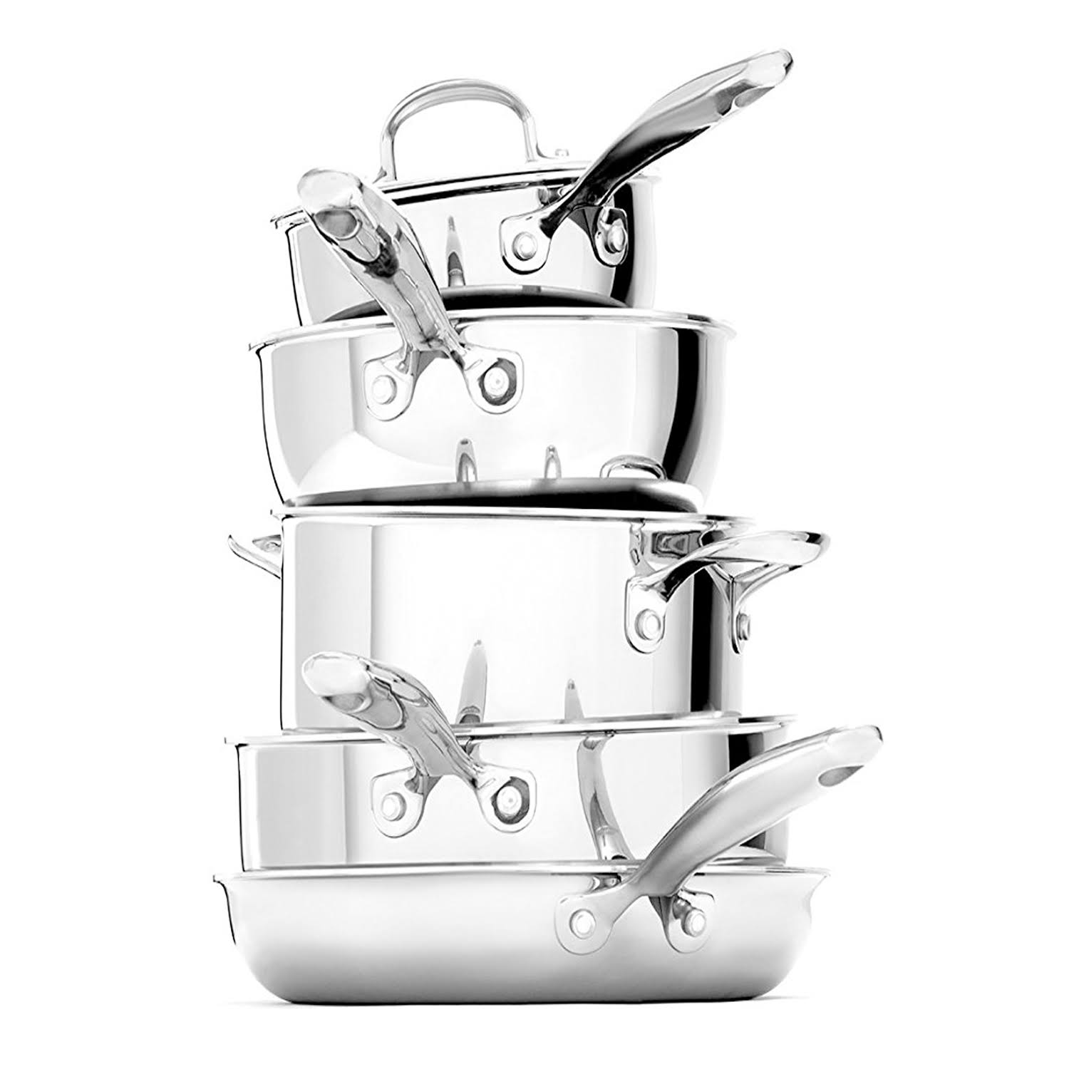 Oxo Good Grips Stainless Steel Pro 13-Piece Cookware Set, Silver