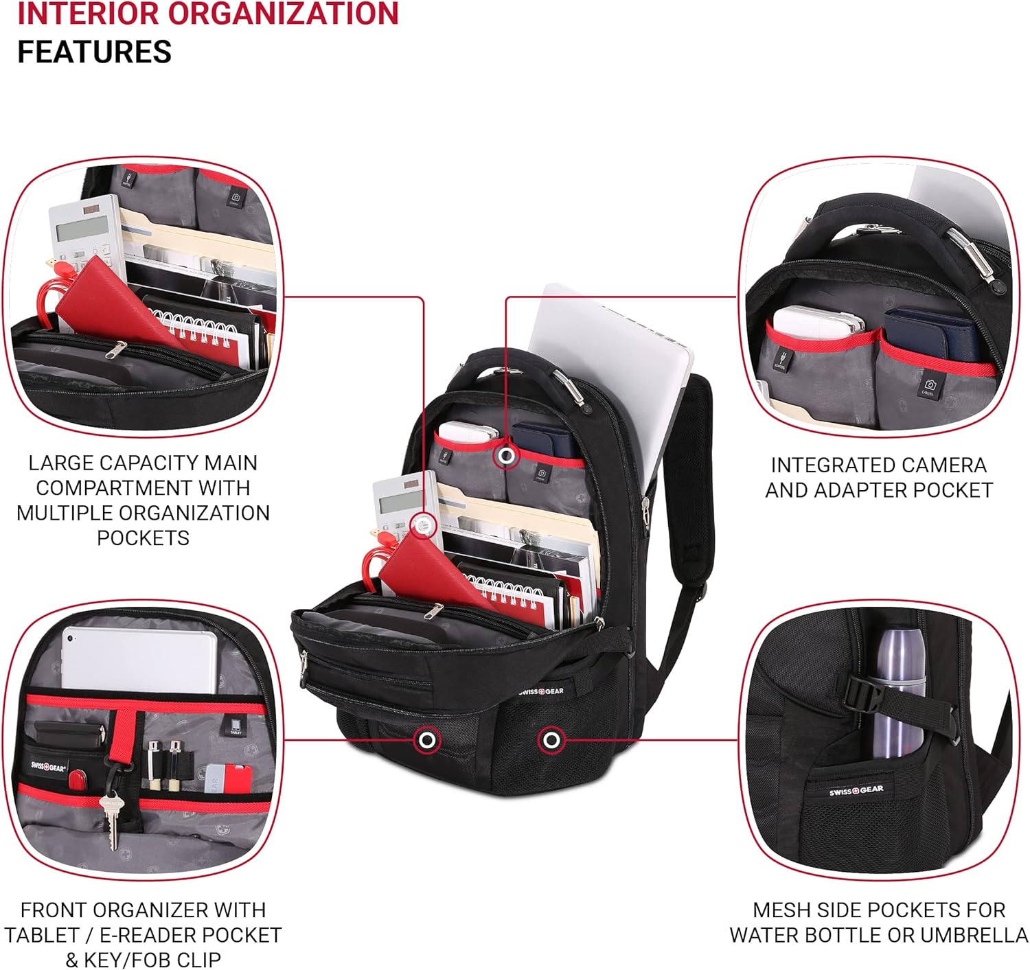 SwissGear 2769 ScanSmart Laptop Backpack, Black, 17.5-Inch