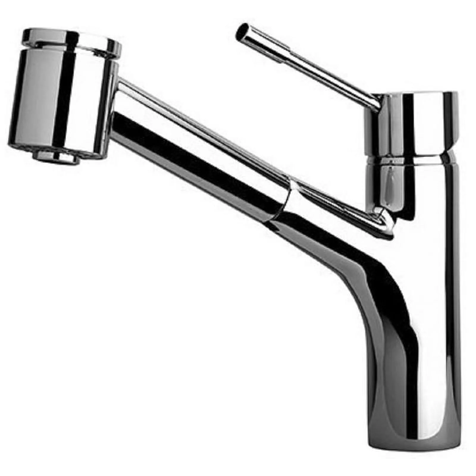 LaToscana Handmade Elba Single Handle Pull-Out Kitchen Faucet Chrome Finish