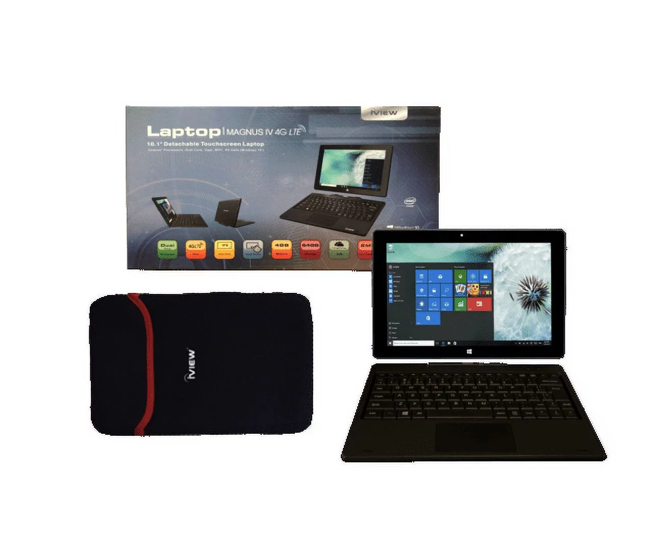iView Magnus IV 4G LTE Compatible 10.1 In Touchscreen Laptop