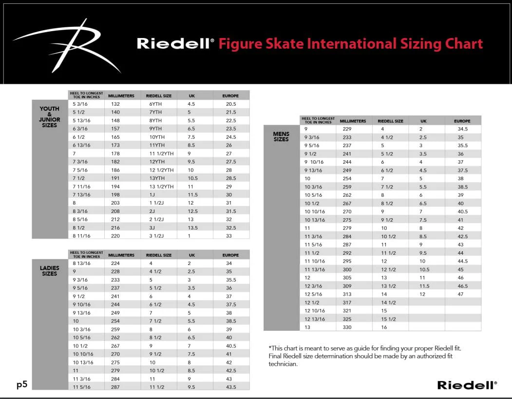 Riedell Skates Figure Ice Skating Set - Sparkle (Size 3 Junior)