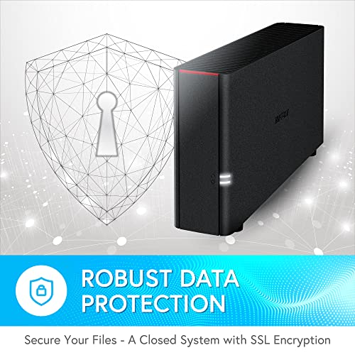 BUFFALO LinkStation 210 4TB 1-Bay NAS Network Attached Storage with HDD Hard Drives Included NAS Storage That Works as Home Cloud or Network Storage