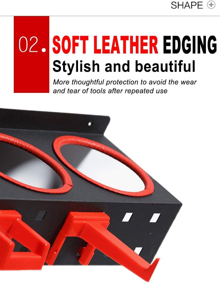 Spray Bottle Storage Rack Abrasive Material Hanging Rail Car Beauty Shop Accessory Display Auto Cleaning Detailing Tools Hanger Pack of 2
