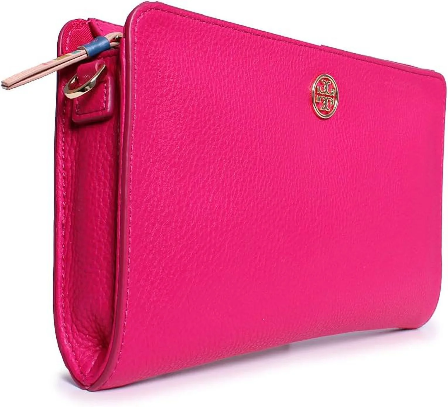 Tory Burch Multi-Color Wallet Crossbody in Carnation Red