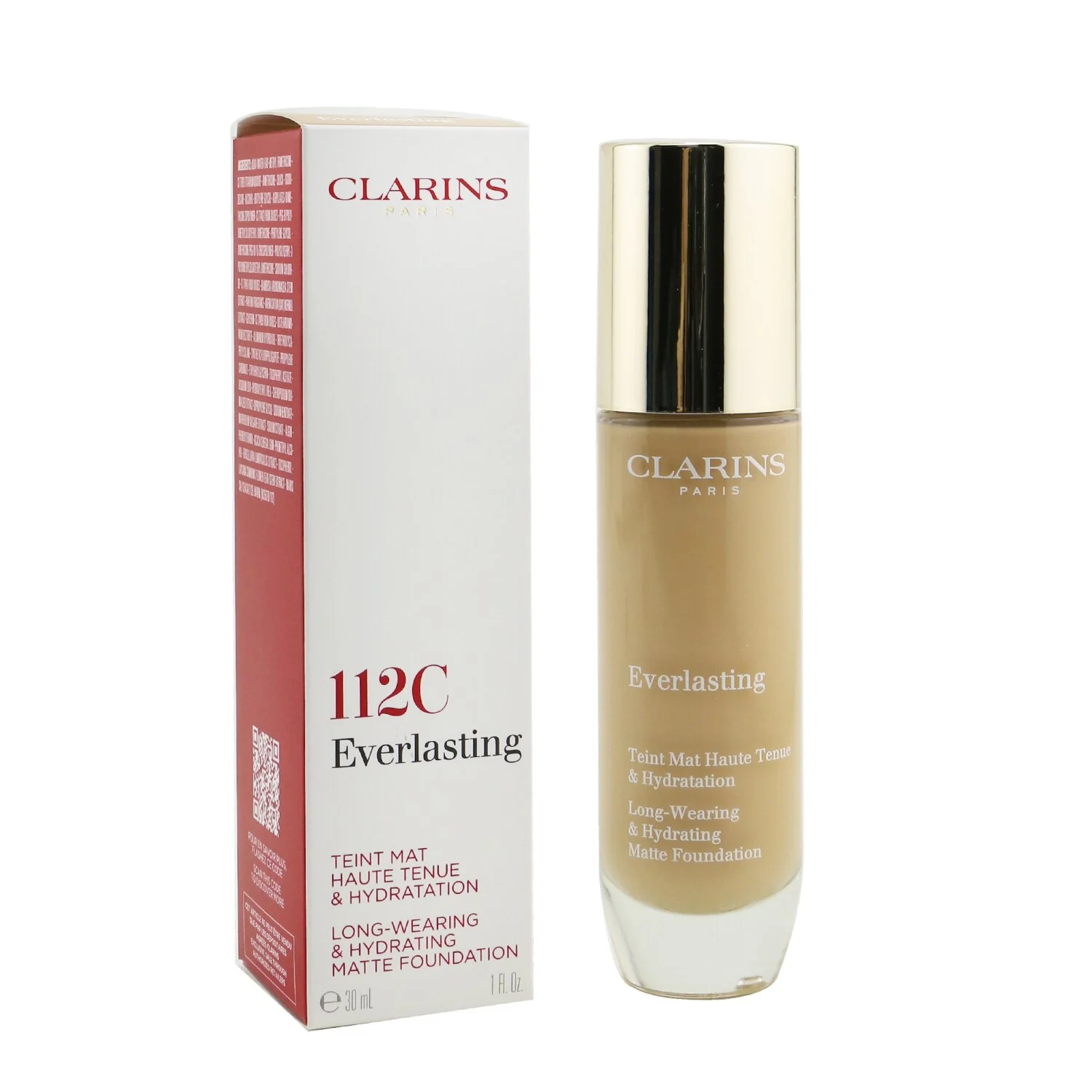 Clarins Everlasting Long Wearing & Hydrating Matte Foundation - # 109C Wheat  30ml/1oz