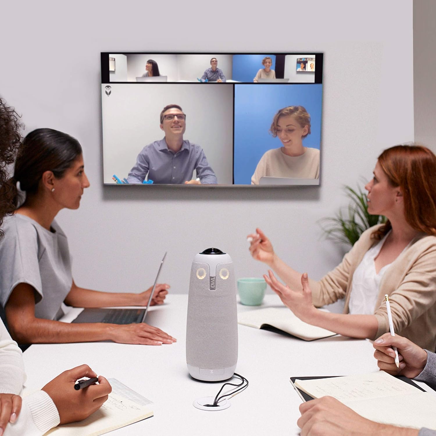 Meeting Owl Pro - 360 Degree, 1080p Smart Video Conference Camera, Microphone