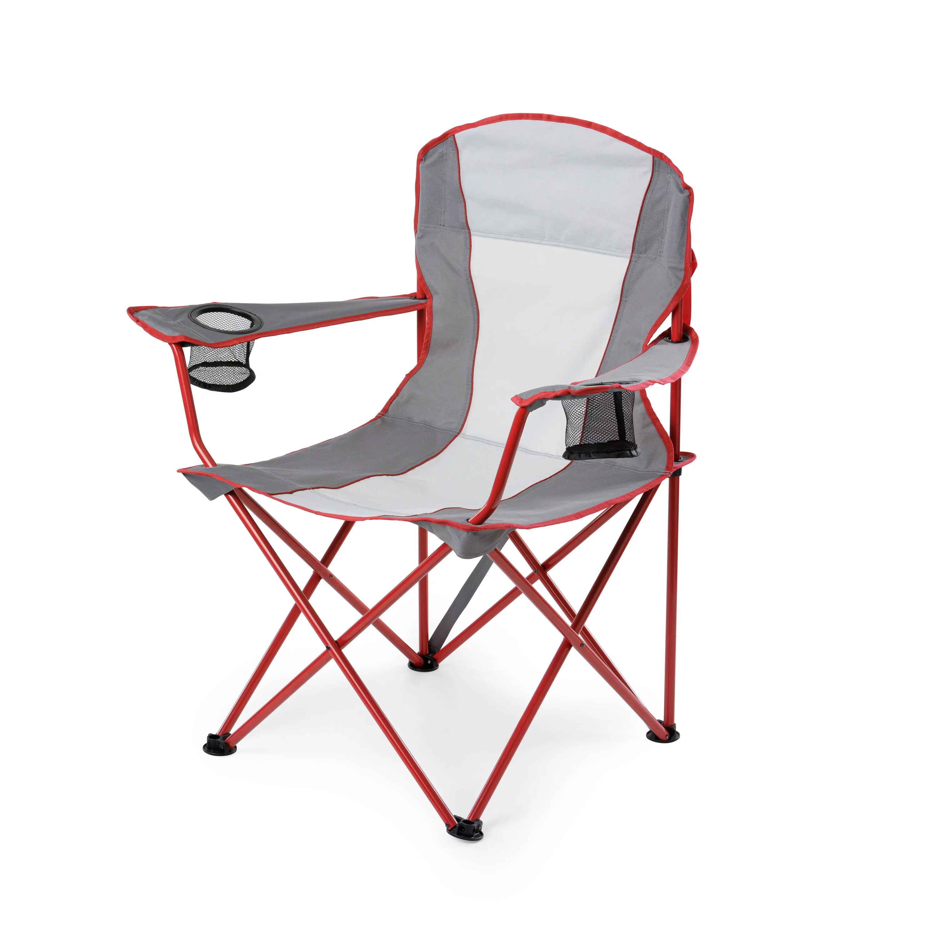 Ozark Trail Oversized Quad Folding Outdoor Camp Chair - Brilliant Red - Curated Treasures Market