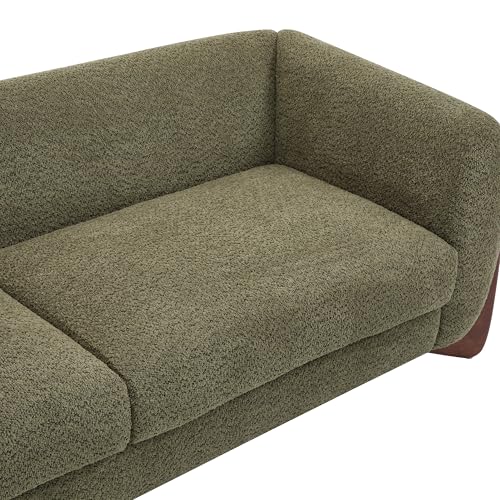 Christopher Knight Home Almab 82 Inches Sofa Couch, Cozy Boucle Upholstered 3-Seater Sofa, Wood Frame Couch, Comfy Couches for Living Room and Office
