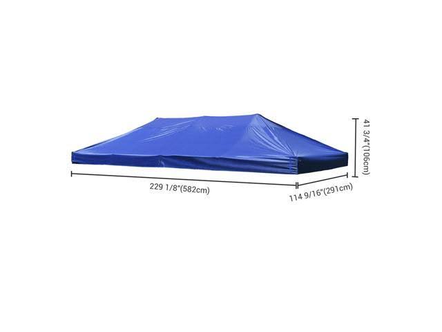 10x20ft EZ Pop Up Canopy Top Replacement Instant Patio Pavilion Sunshade Tent Cover Outdoor