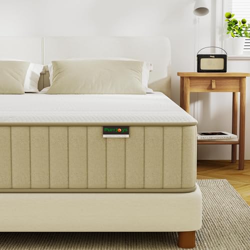 Full Mattress, 12 Inch Full Size Mattress with Cooling-Gel Memory Foam &Pocket Spring Hybrid, CertiPUR-US Certified, Medium Firm