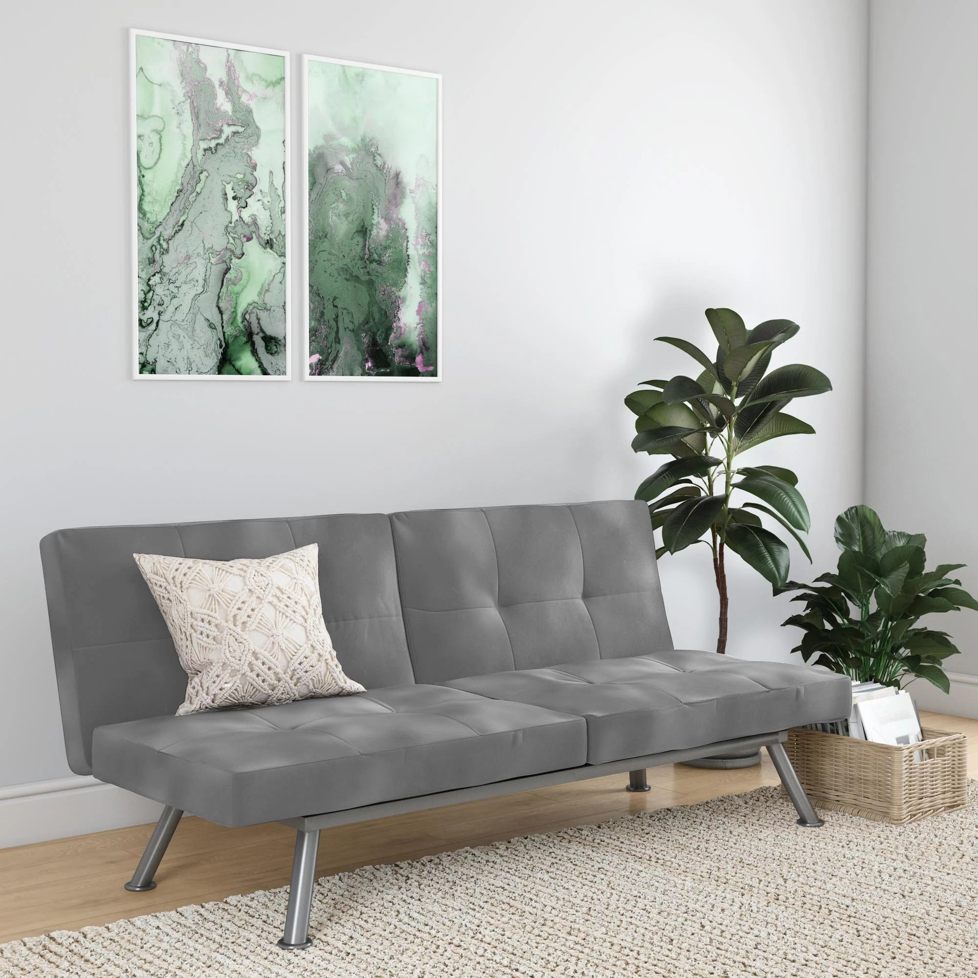 DHP Contempo Futon, Charcoal