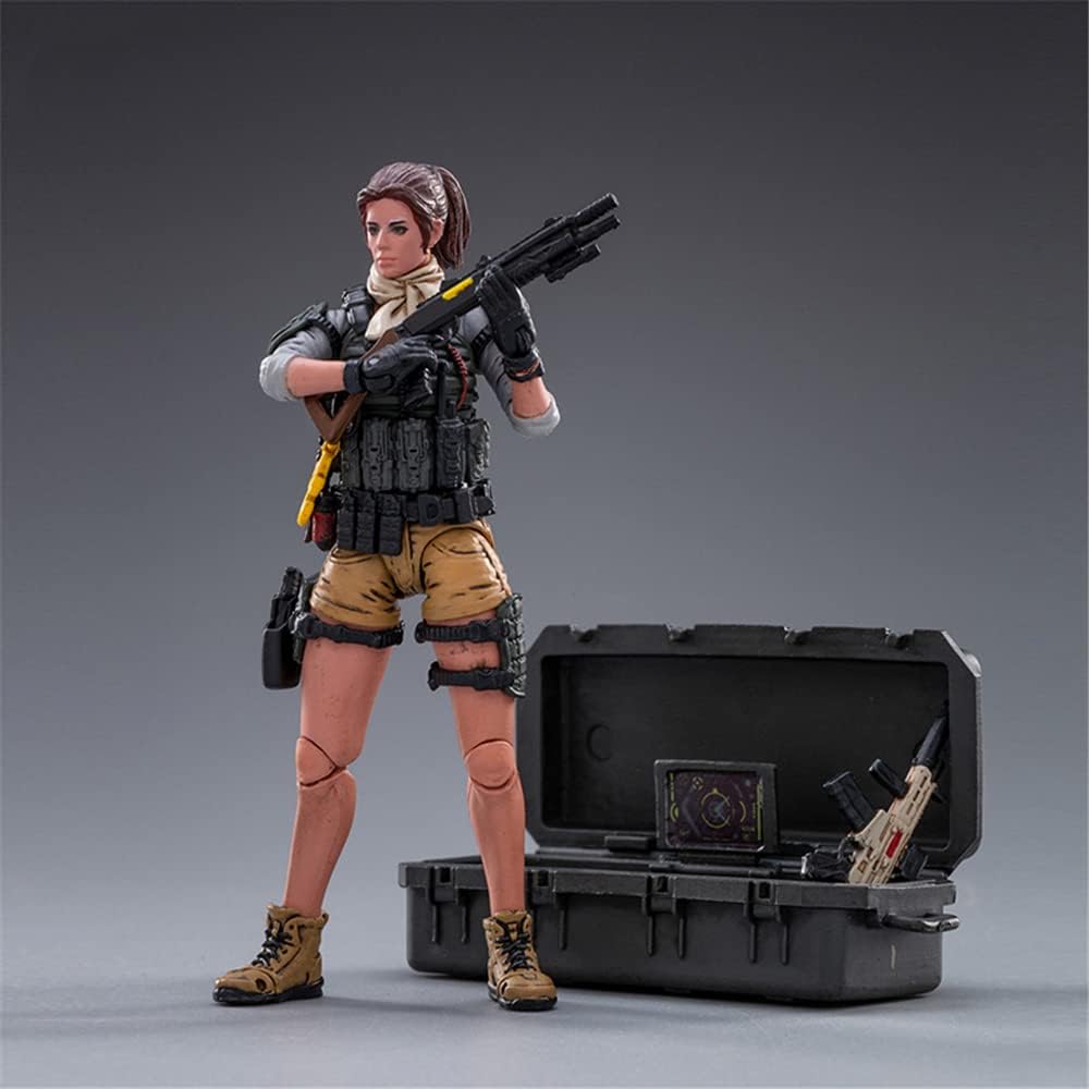HiPlay JoyToy 1/18 Scale Science-Fiction Action Figures Full Set-Battle for The Stars Series-Saluk Flame Dragon Cavalry (Crimson)