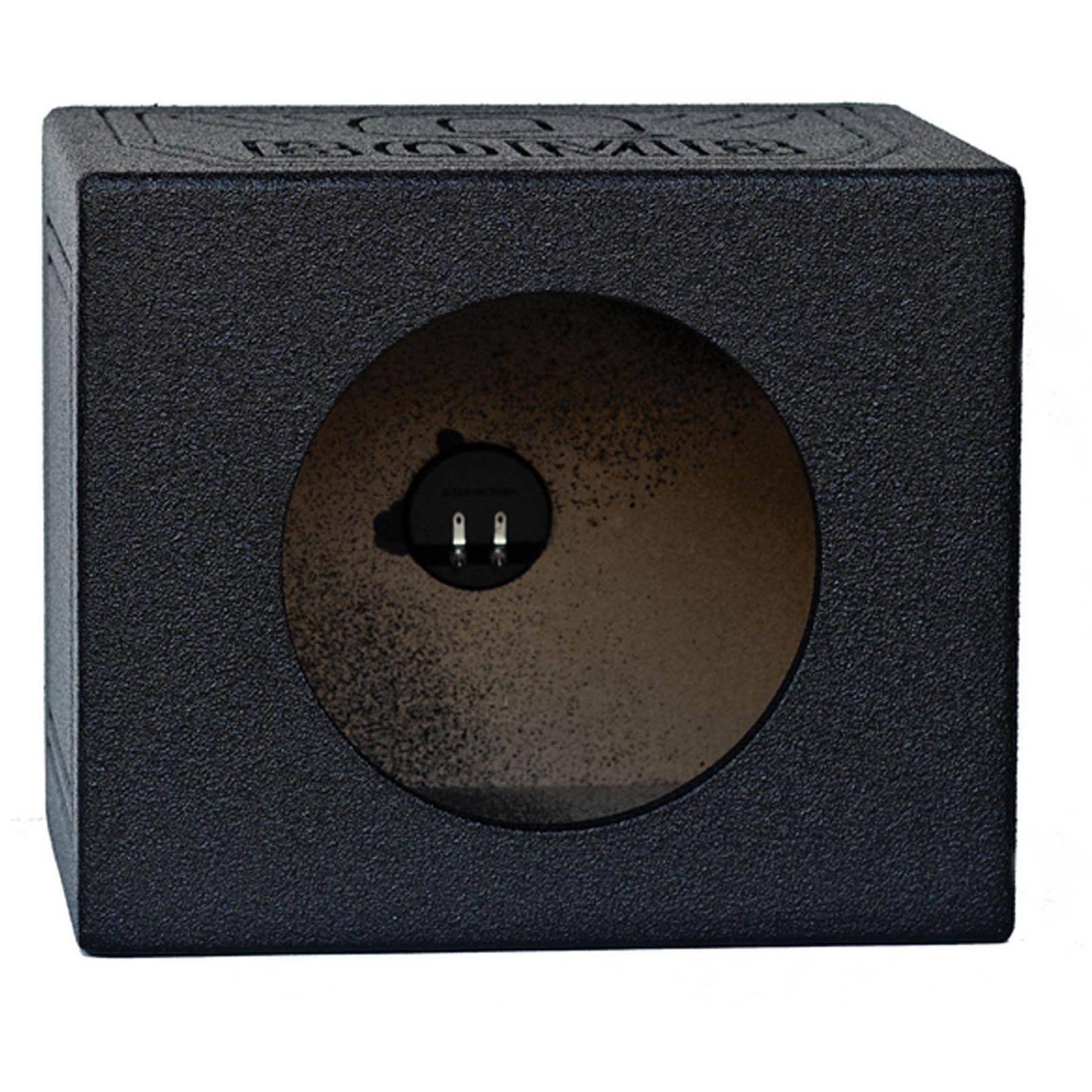 Q-Power Qbomb 10x22 Sealed Car Subwoofer SUB Box Enclosure | QBOMB10S Single