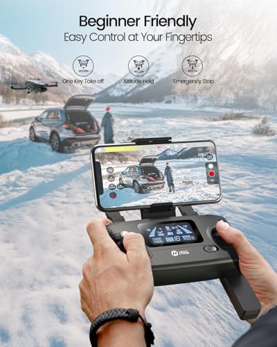 Holy Stone HS720G GPS Drones with Camera for Adults 4K FAA, 2-Axis Gimbal, Built-in Remote ID, 120°FOV, Brushless Motor, 5G WiFi Transmission