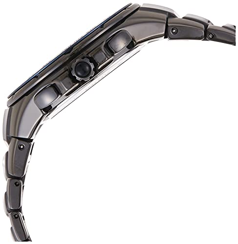SEIKO SSG010 Watch for Men - Coutura Collection - Radio Sync Solar Chronograph, Two-Tone Stainless Steel Case & Bracelet