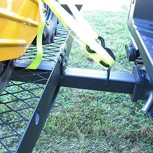 Tow Tuff 62-Inch Steel Cargo Carrier with Bike Rack, 500 lb Capacity, Black - 2-in-1 Rear Hitch Mount for Car, Truck or SUV with 2-Inch Receiver