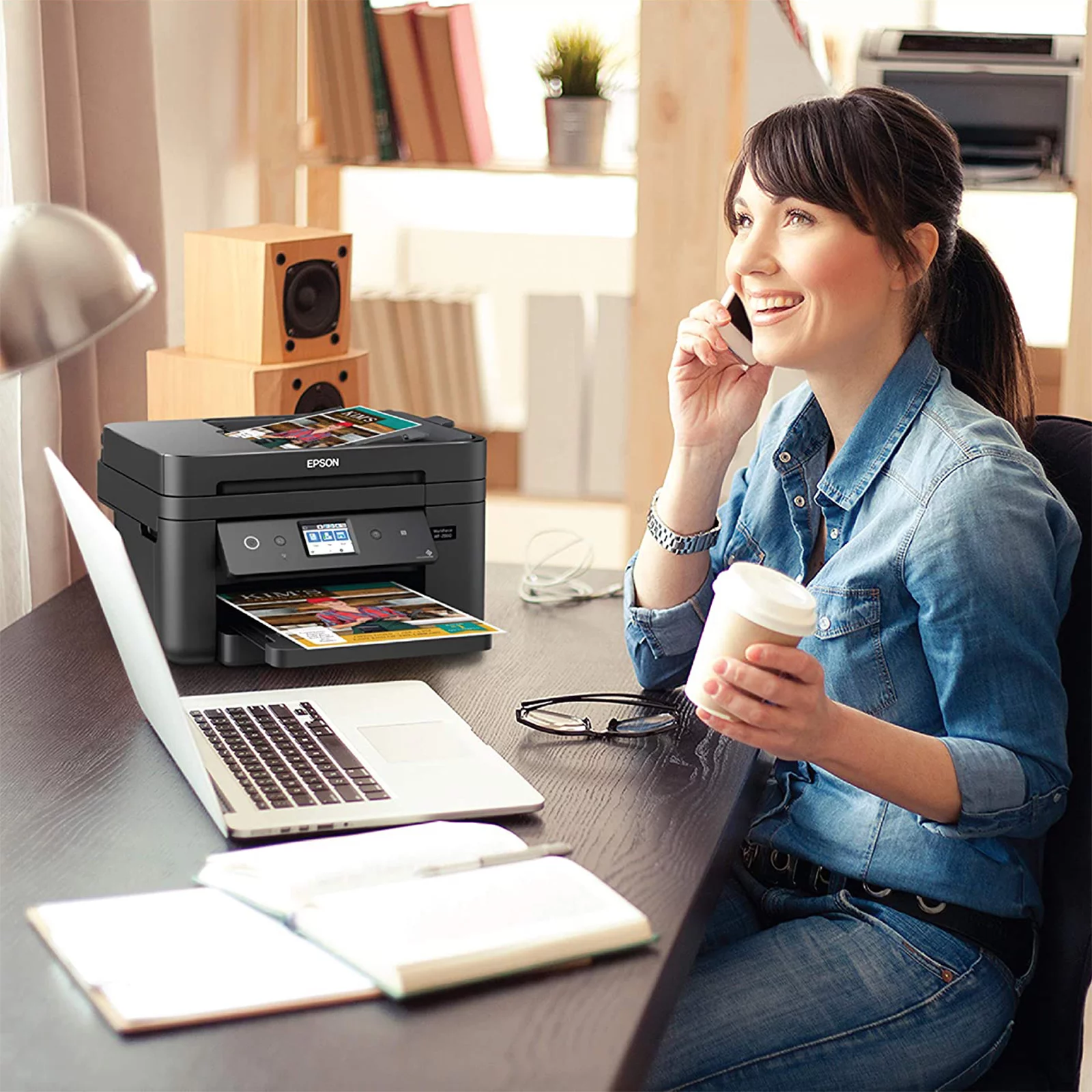 Epson Workforce WF-2860 All-in-One Wireless Color Printer with Scanner, Copier, Fax, Ethernet, Wi-Fi Direct